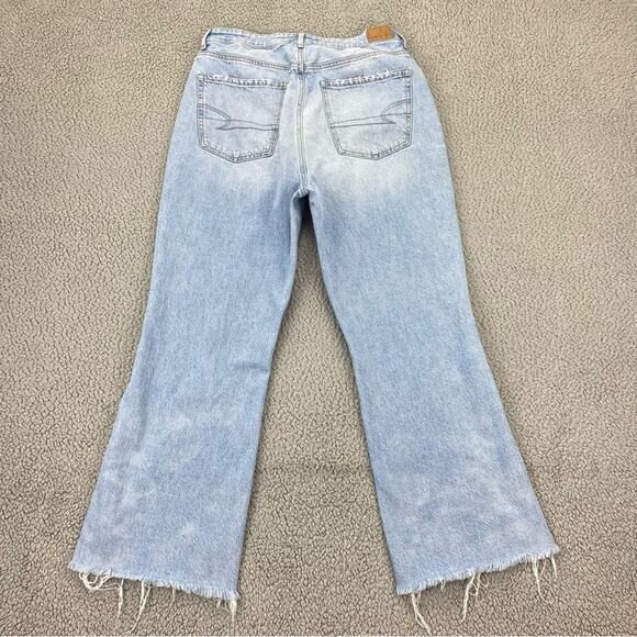 American Eagle AE Highest Rise 90's Flare Raw Hem Jean - Size: 14 Regular - Picture 4 of 14
